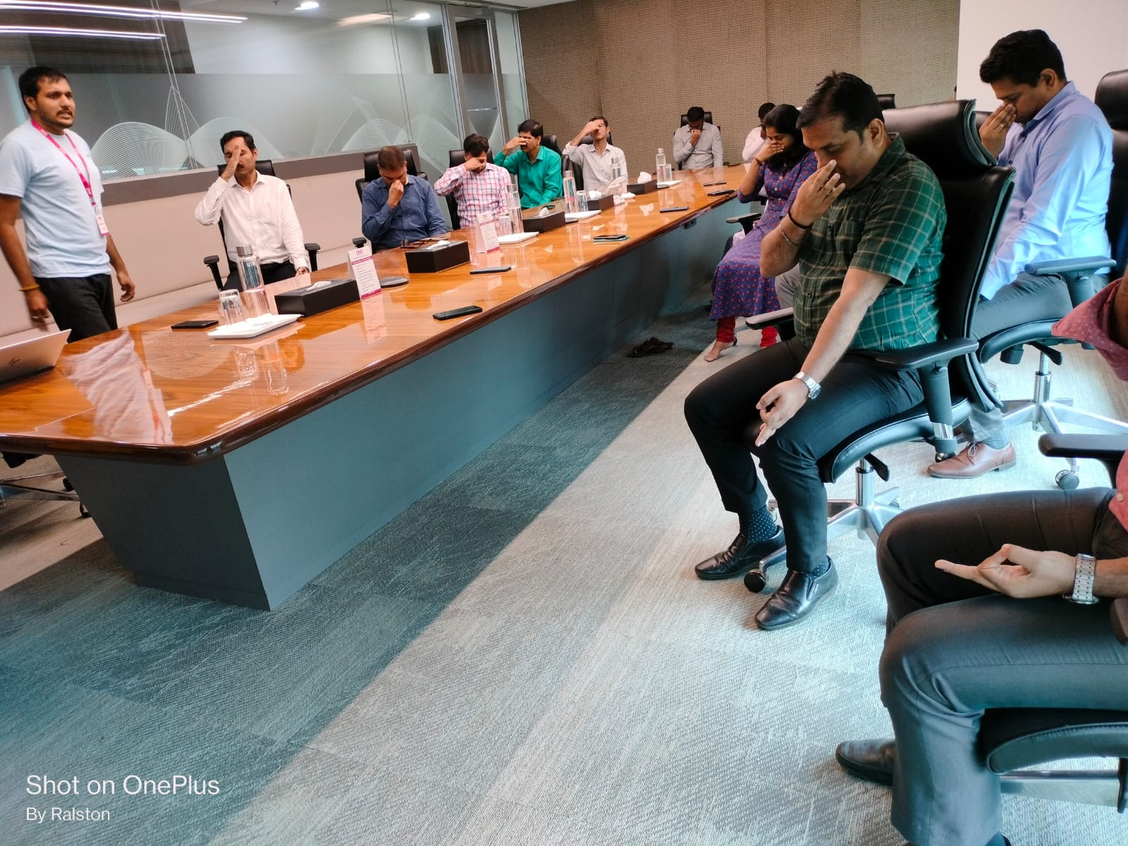 Tima Yog corporate wellness session moment 1