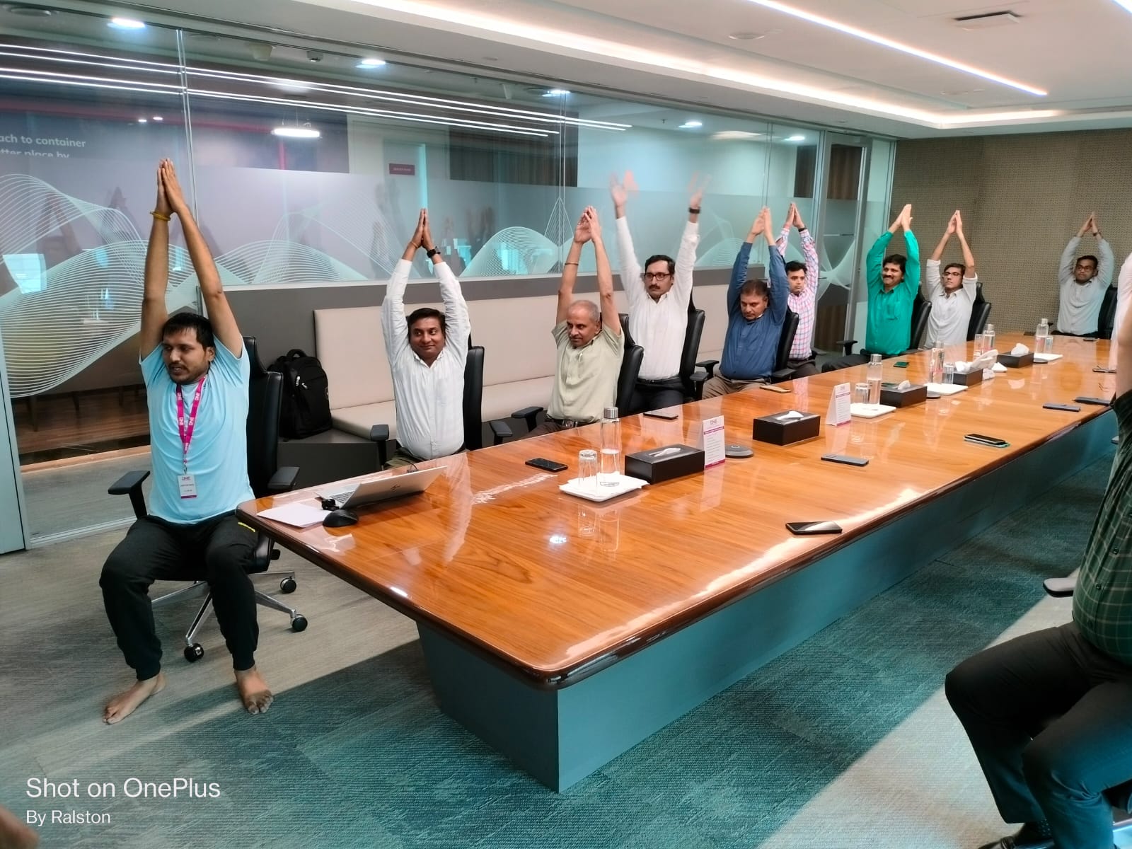 Tima Yog corporate wellness session moment 2