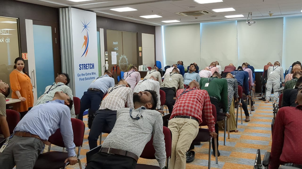 Tima Yog corporate wellness session moment 7