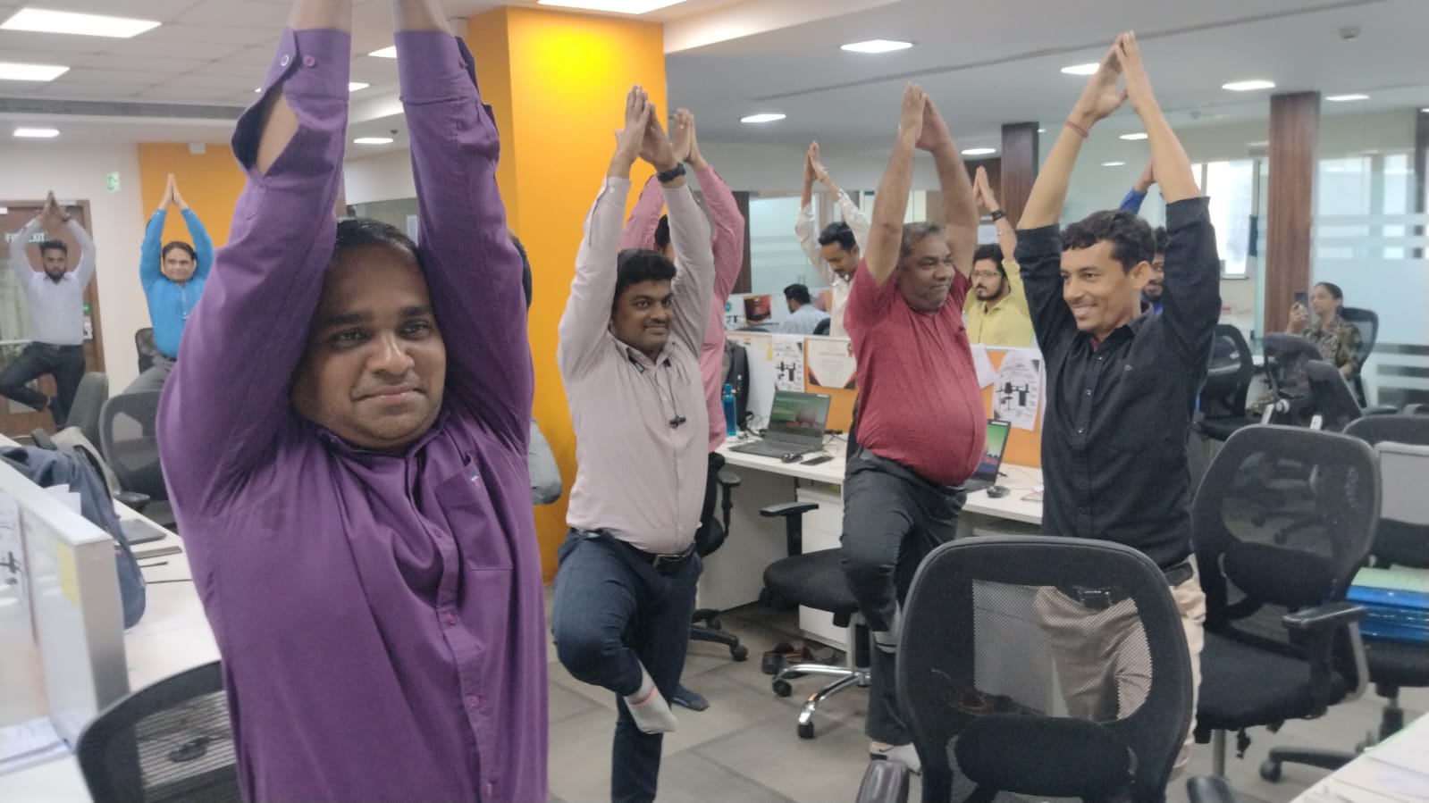 Tima Yog corporate wellness session moment 10